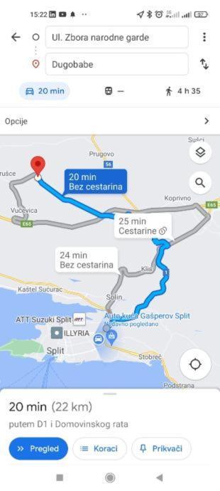 Green Paradise Apartman Dugobabe Kültér fotó
